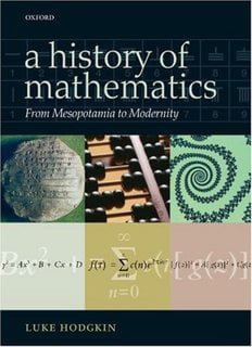 A History Of Mathematics From Mesopotamia To Modernity