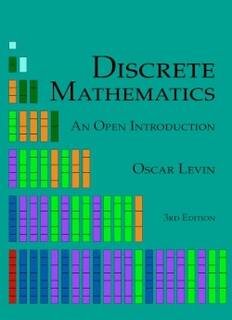 Discrete Mathematics An Open Introduction