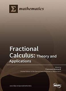 Fractional Calculus Theory And Applications