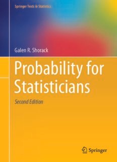 Probability For Statisticians