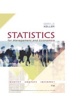 Statistics For Management And Economics